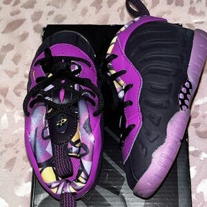 Nike Purple and Black Kids Sneakers